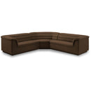  Manufacturer Color_Brown -- Cascade 148" Brown Velvet Upholstered 3 pc Modular Sectional IMAGE 1