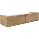  Manufacturer Color_Camel -- Cascade 118" Camel Velvet Upholstered Modular Sofa IMAGE 7