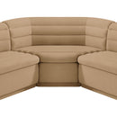  Manufacturer Color_Camel -- Cascade 148" Camel Velvet Upholstered 3 pc Modular Sectional IMAGE 11