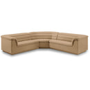  Manufacturer Color_Camel -- Cascade 148" Camel Velvet Upholstered 3 pc Modular Sectional IMAGE 1