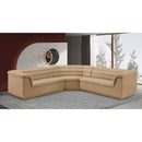 Manufacturer Color_Camel -- Cascade 148" Camel Velvet Upholstered 3 pc Modular Sectional IMAGE 2