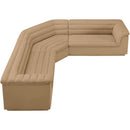  Manufacturer Color_Camel -- Cascade 148" Camel Velvet Upholstered 3 pc Modular Sectional IMAGE 6