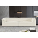  Manufacturer Color_Cream -- Cascade 118" Cream Velvet Upholstered Modular Sofa IMAGE 2