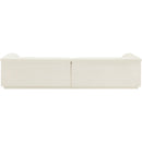 Meridian Cascade Cream Velvet Fabric Modular Sofa IMAGE 3