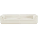  Manufacturer Color_Cream -- Cascade 118" Cream Velvet Upholstered Modular Sofa IMAGE 5