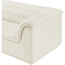  Manufacturer Color_Cream -- Cascade 118" Cream Velvet Upholstered Modular Sofa IMAGE 9