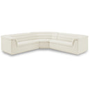  Manufacturer Color_Cream -- Cascade 148" Cream Velvet Upholstered 3 pc Modular Sectional IMAGE 1