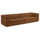  Manufacturer Color_Saddle -- Cascade 118" Saddle Velvet Upholstered Modular Sofa IMAGE 10