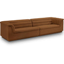  Manufacturer Color_Saddle -- Cascade 118" Saddle Velvet Upholstered Modular Sofa IMAGE 1