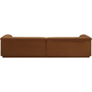 Meridian Cascade Saddle Velvet Fabric Modular Sofa IMAGE 3