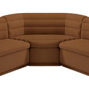  Manufacturer Color_Saddle -- Cascade 148" Saddle Velvet Upholstered 3 pc Modular Sectional IMAGE 11