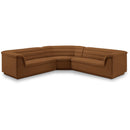  Manufacturer Color_Saddle -- Cascade 148" Saddle Velvet Upholstered 3 pc Modular Sectional IMAGE 1