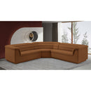  Manufacturer Color_Saddle -- Cascade 148" Saddle Velvet Upholstered 3 pc Modular Sectional IMAGE 2