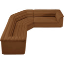  Manufacturer Color_Saddle -- Cascade 148" Saddle Velvet Upholstered 3 pc Modular Sectional IMAGE 6