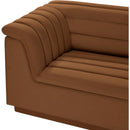  Manufacturer Color_Saddle -- Cascade 148" Saddle Velvet Upholstered 3 pc Modular Sectional IMAGE 9