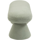  Color_Mint -- Drum Mint Faux Shearling Teddy Fabric Upholstered Bench IMAGE 4