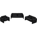 Meridian Stylus Black Boucle Fabric Chair IMAGE 14