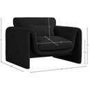  Manufacturer Color_Black -- Meridian Stylus Stationary Fabric Chair IMAGE 16