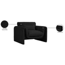  Manufacturer Color_Black -- Meridian Stylus Stationary Fabric Chair IMAGE 17