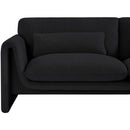  Manufacturer Color_Black -- Meridian Stylus Stationary Fabric Loveseat IMAGE 10
