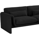  Manufacturer Color_Black -- Meridian Stylus Stationary Fabric Loveseat IMAGE 12