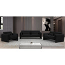 Meridian Stylus Black Boucle Fabric Loveseat IMAGE 18