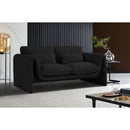  Manufacturer Color_Black -- Meridian Stylus Stationary Fabric Loveseat IMAGE 2