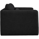  Manufacturer Color_Black -- Meridian Stylus Stationary Fabric Loveseat IMAGE 7