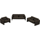  Manufacturer Color_Brown -- Stylus Brown Boucle Fabric Upholstered Chair IMAGE 14