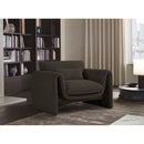  Manufacturer Color_Brown -- Stylus Brown Boucle Fabric Upholstered Chair IMAGE 2