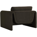  Manufacturer Color_Brown -- Stylus Brown Boucle Fabric Upholstered Chair IMAGE 6