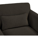  Manufacturer Color_Brown -- Stylus Brown Boucle Fabric Upholstered Chair IMAGE 9