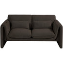  Manufacturer Color_Brown -- Stylus 64" Brown Boucle Fabric Upholstered Loveseat IMAGE 5