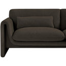 Meridian Stylus Brown Boucle Fabric Sofa IMAGE 10