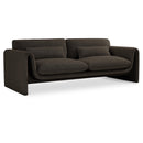  Manufacturer Color_Brown -- Stylus 86" Brown Boucle Fabric Upholstered Sofa IMAGE 1