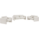  Manufacturer Color_Cream -- Stylus Cream Boucle Fabric Upholstered Chair IMAGE 13