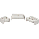  Manufacturer Color_Cream -- Stylus Cream Boucle Fabric Upholstered Chair IMAGE 14