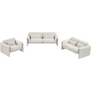 Meridian Stylus Cream Boucle Fabric Chair IMAGE 14