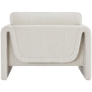 Meridian Stylus Cream Boucle Fabric Chair IMAGE 3