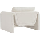  Manufacturer Color_Cream -- Stylus Cream Boucle Fabric Upholstered Chair IMAGE 6