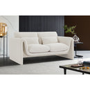  Manufacturer Color_Cream -- Stylus 64" Cream Boucle Fabric Upholstered Loveseat IMAGE 2