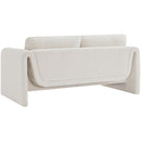  Manufacturer Color_Cream -- Stylus 64" Cream Boucle Fabric Upholstered Loveseat IMAGE 6