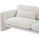  Manufacturer Color_Cream -- Stylus 86" Cream Boucle Fabric Upholstered Sofa IMAGE 11