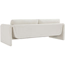  Manufacturer Color_Cream -- Stylus 86" Cream Boucle Fabric Upholstered Sofa IMAGE 6