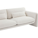 Meridian Stylus Cream Boucle Fabric Sofa IMAGE 8