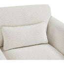 Meridian Stylus Cream Boucle Fabric Sofa IMAGE 9