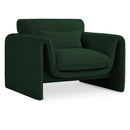  Manufacturer Color_Green -- Stylus Green Boucle Fabric Upholstered Chair IMAGE 1