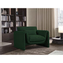  Manufacturer Color_Green -- Stylus Green Boucle Fabric Upholstered Chair IMAGE 2