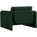  Manufacturer Color_Green -- Stylus Green Boucle Fabric Upholstered Chair IMAGE 6