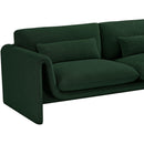  Manufacturer Color_Green -- Stylus 64" Green Boucle Fabric Upholstered Loveseat IMAGE 12
